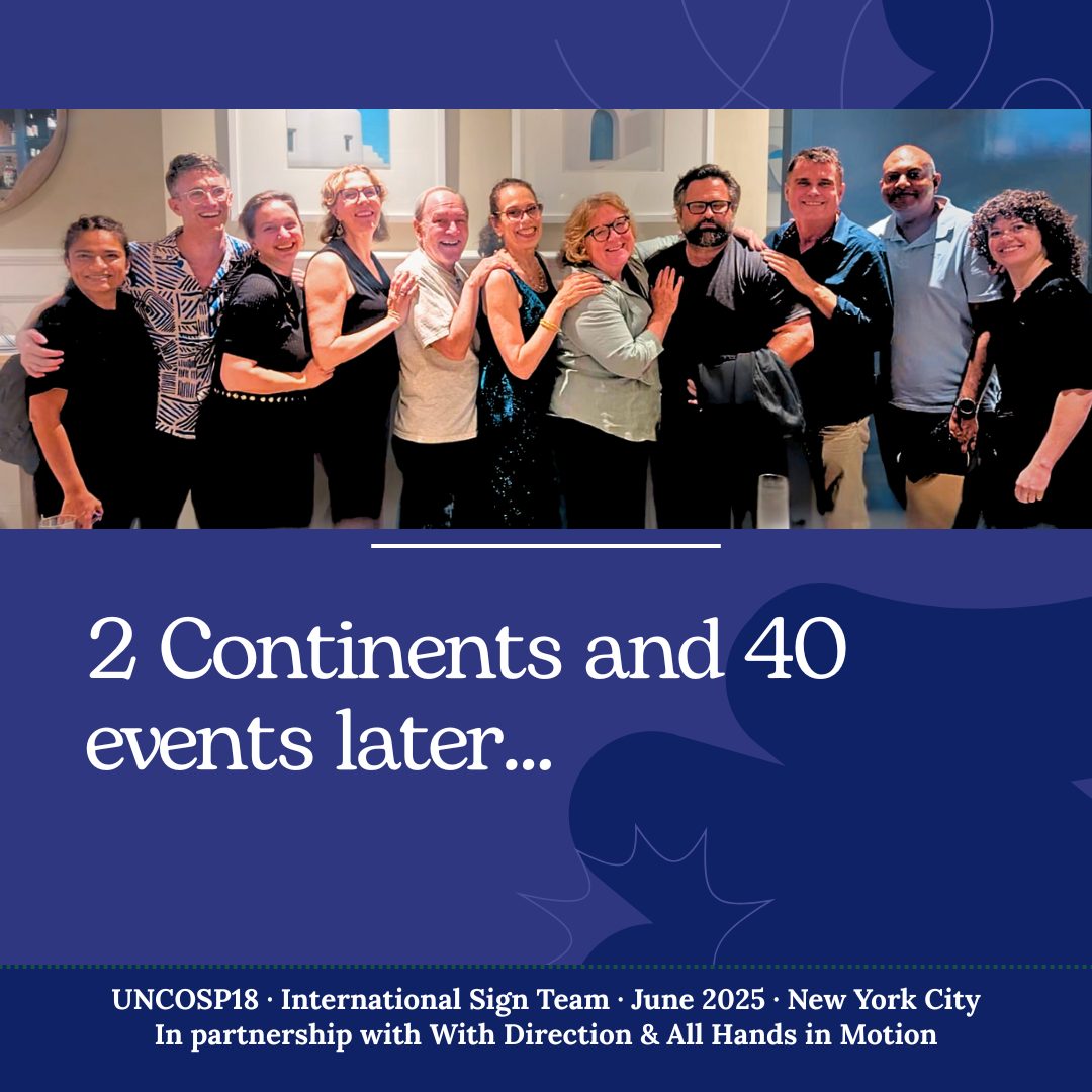 UNCOSP18 interpreting team